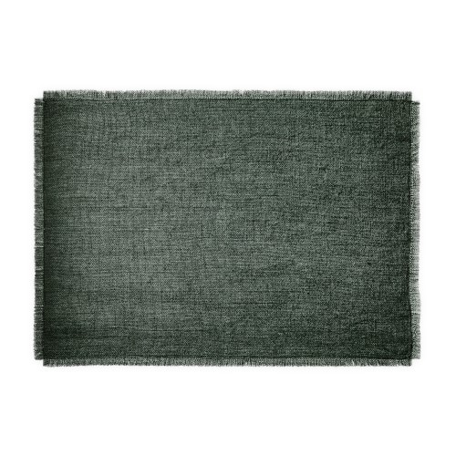 Fringed Placemats, Set of 4, Charcoal - Image 1
