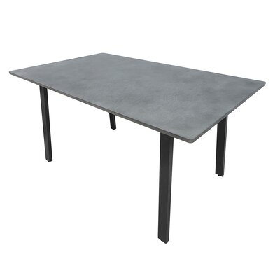60" Concrete Outdoor Dining Table - Image 0
