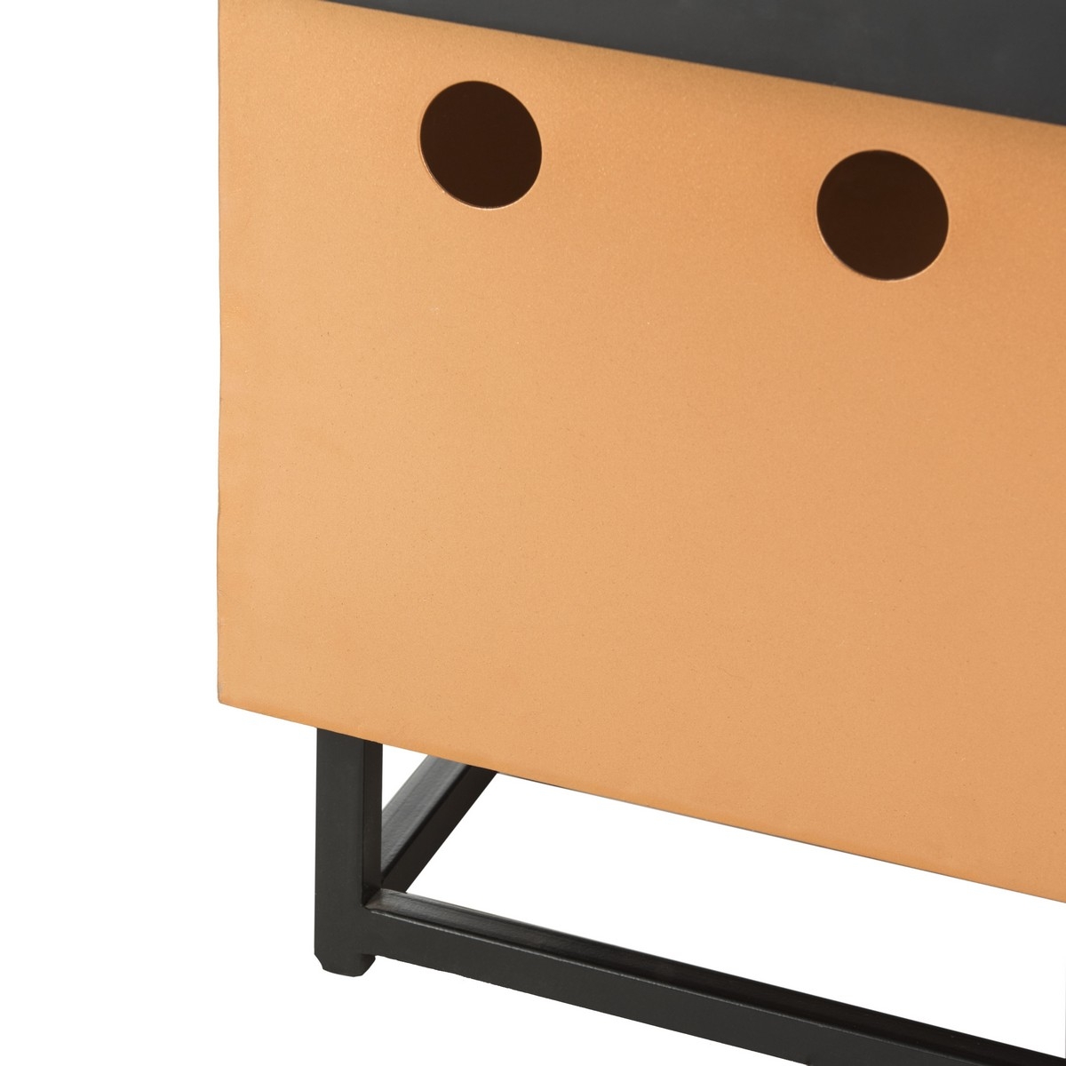 Wyatt Square Fire Pit - Copper/Black - Safavieh - Image 4