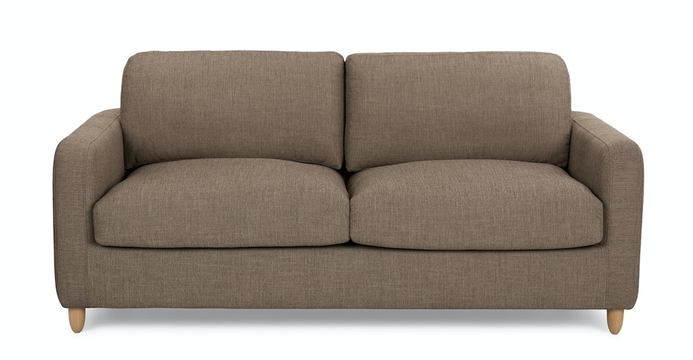 Vati 80" Sofa Bed - Natural Oak and Buckler Brown - Image 0