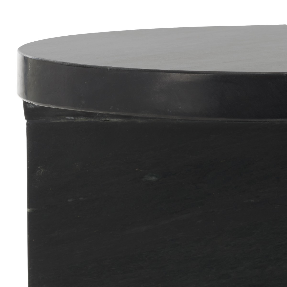 Melinda Marble "C" Accent Table - Black - Image 3