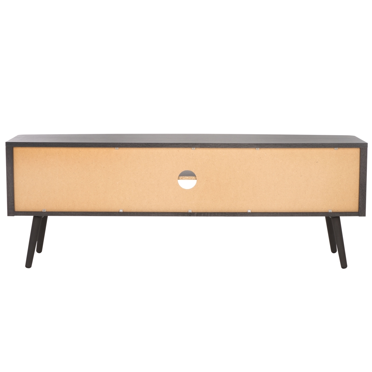 Cielle 2 Door Media Stand - Distressed Black / Natural - Safavieh - Image 7