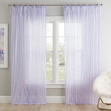 Twisted Sheer Curtain Panel, 84", Blush - Image 1