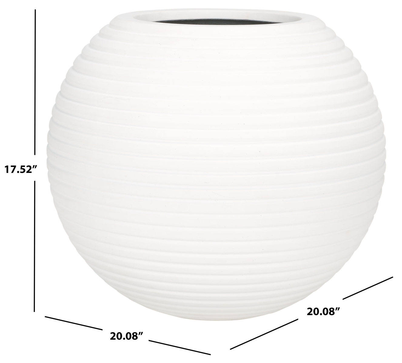 Indoor-Outdoor Mora Planter Pot - White - Safavieh - Image 5
