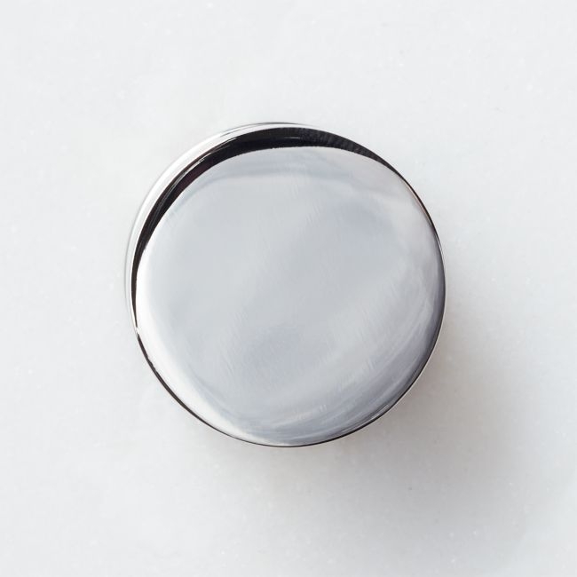 Logan Round Polished Nickel Knob 1" - Image 0
