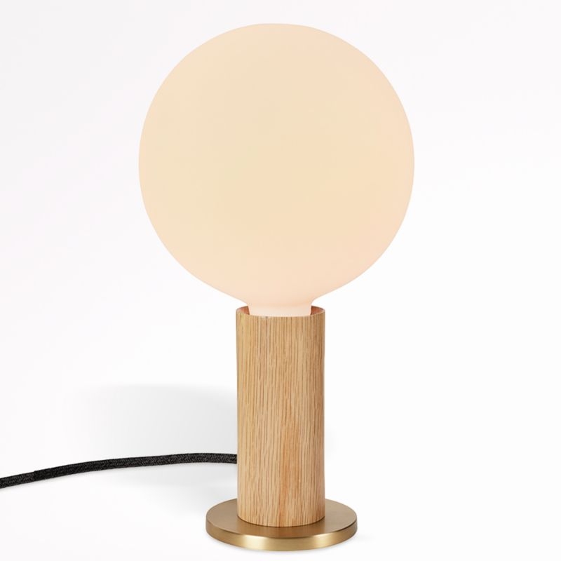 Tala Oak Table Lamp with Sphere IV Bulb - Image 2