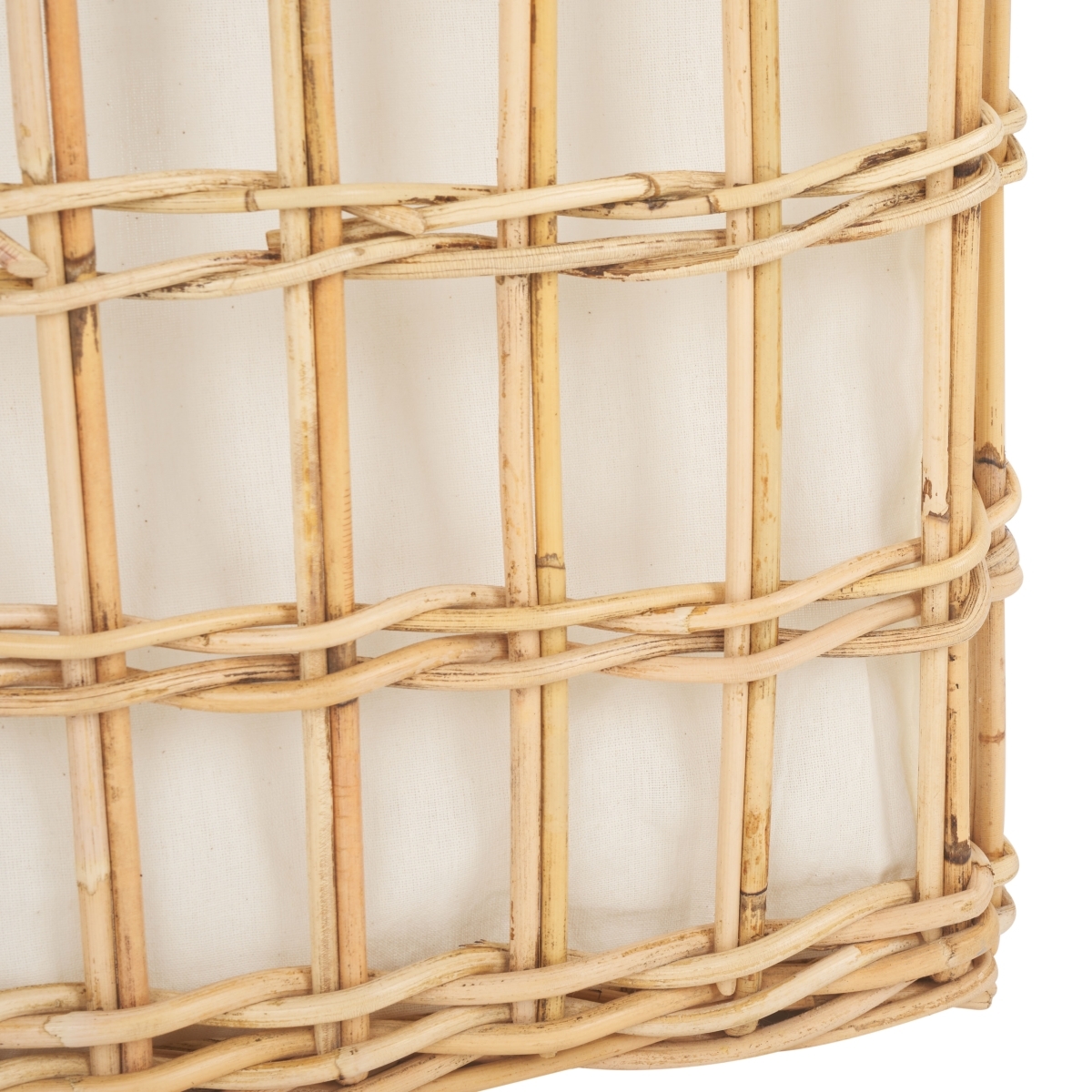 Runa Basket W/ Liner - White / Natural - Safavieh - Image 4