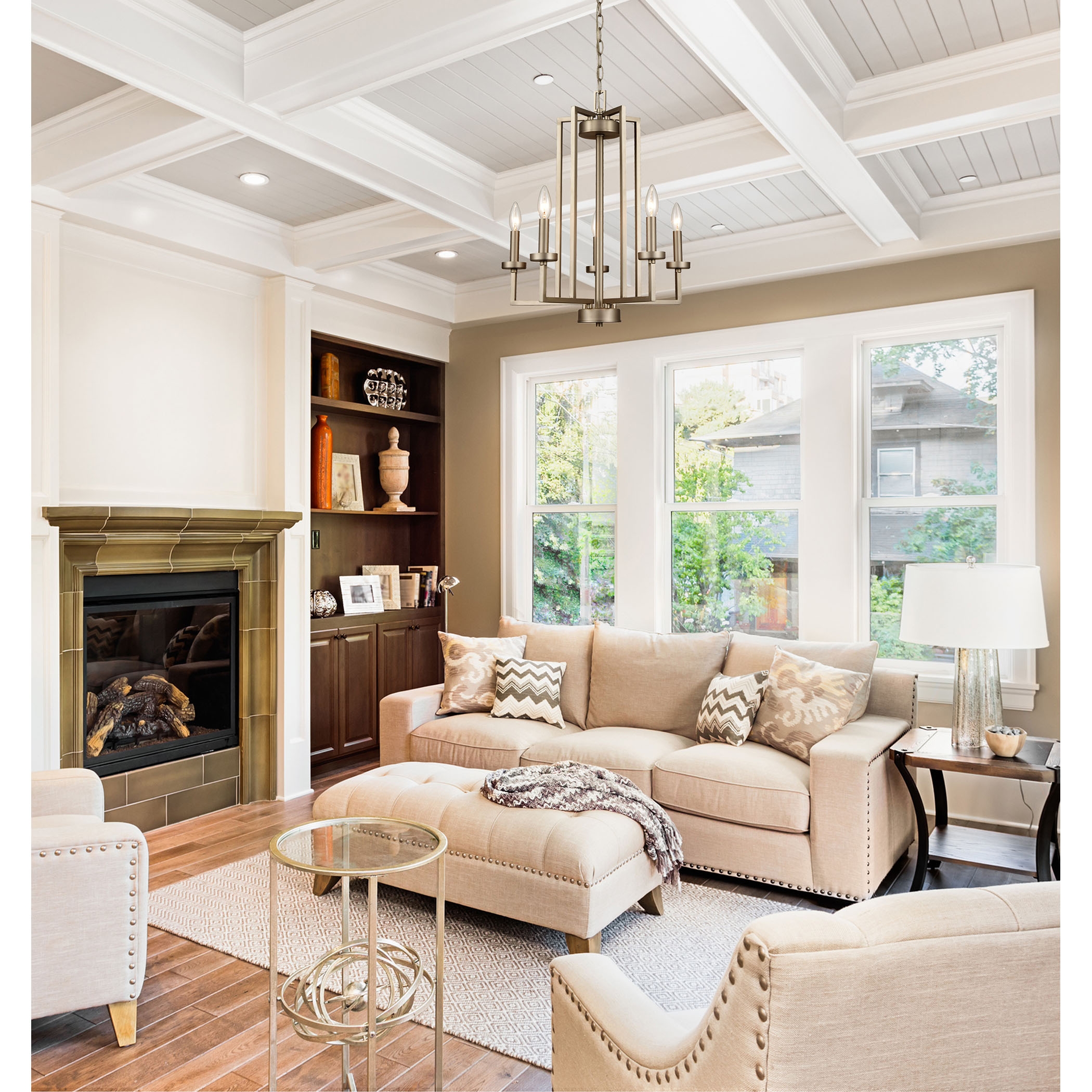 West End 20'' Wide 6-Light Chandelier - Brushed Nickel - Image 3