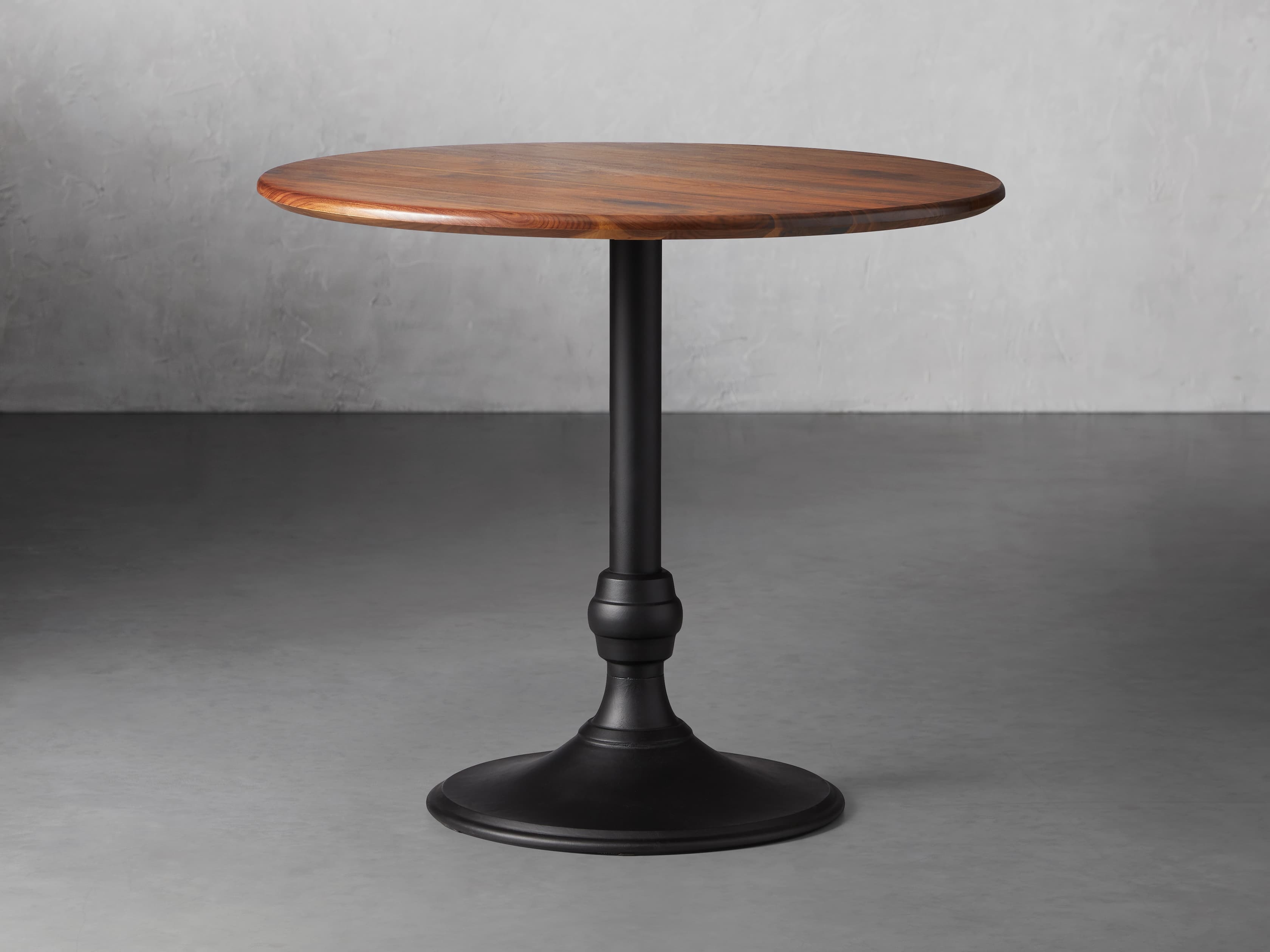 Jacob Counter Table with Wade Base in Wood Brown  Black - Image 0