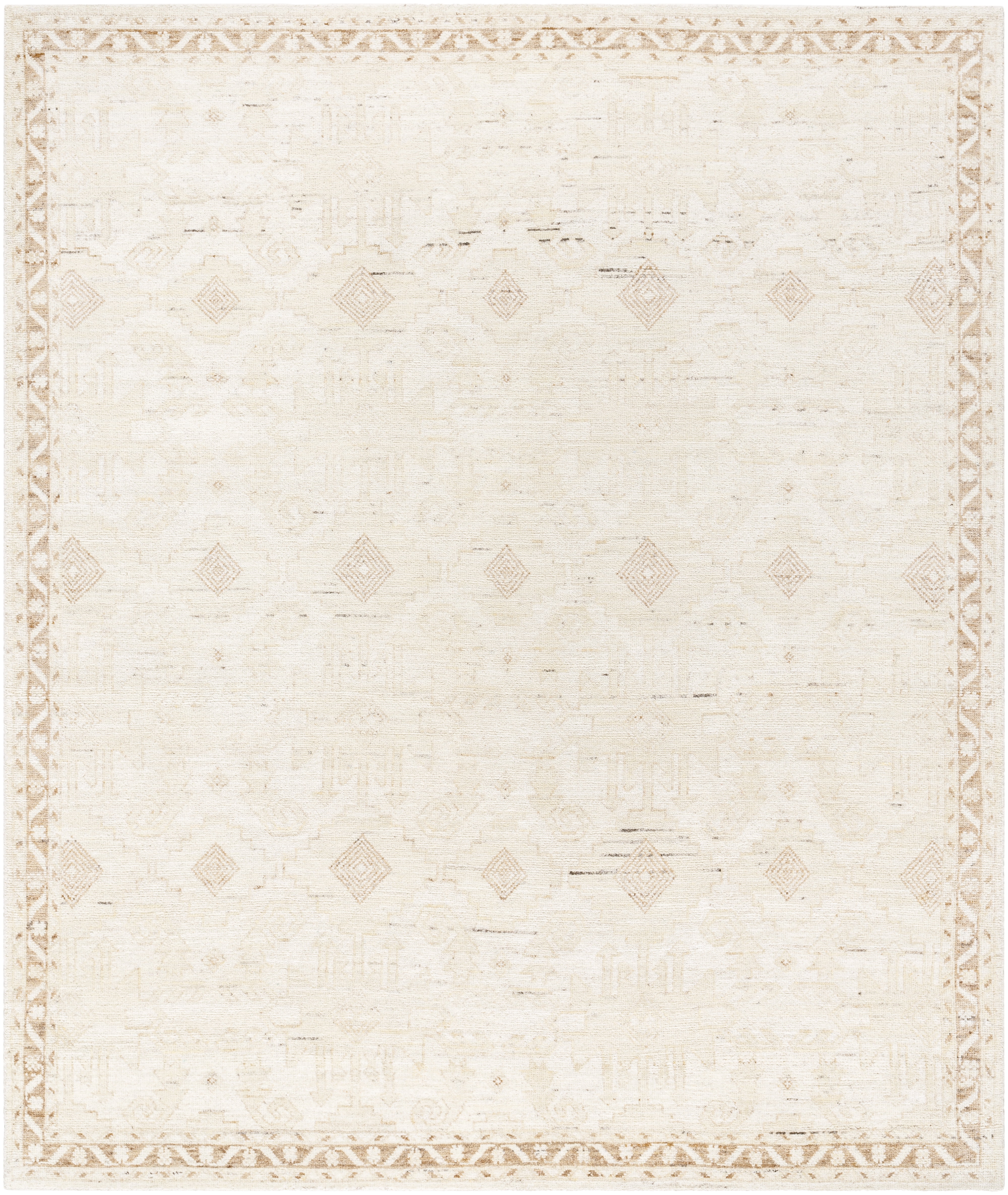 Agora Beige Indoor 6' x 9' Handmade Rug - Image 0