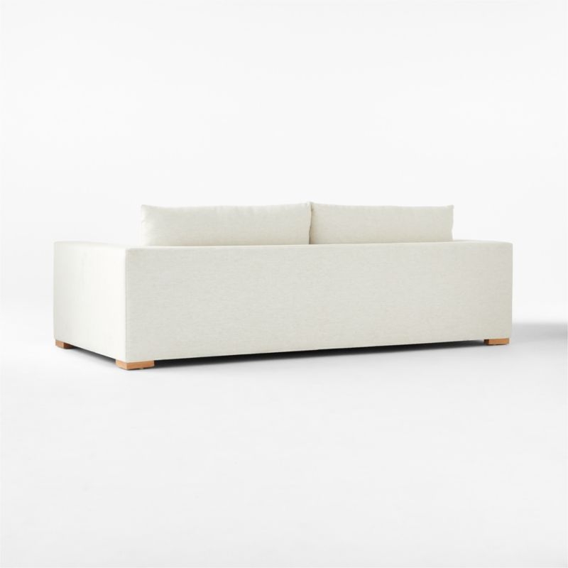 Deseo 94.5" White Performance Fabric Deep Depth Sofa - Image 4