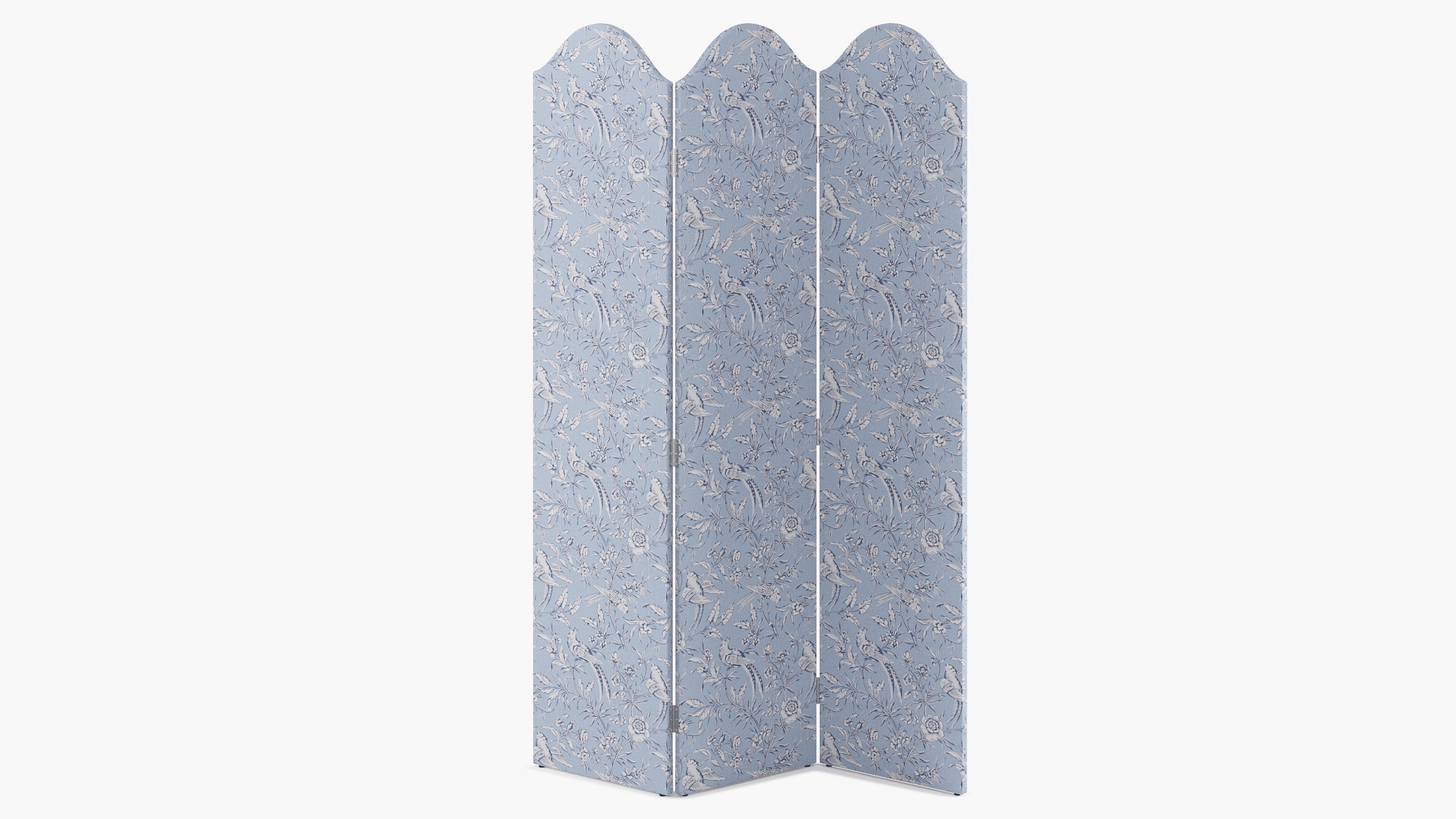 Scalloped Screen, Blue Aviary - Image 0