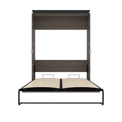 Bestar  Orion  57W 59W Full Murphy Bed In Bark Gray And Graphite - Image 0