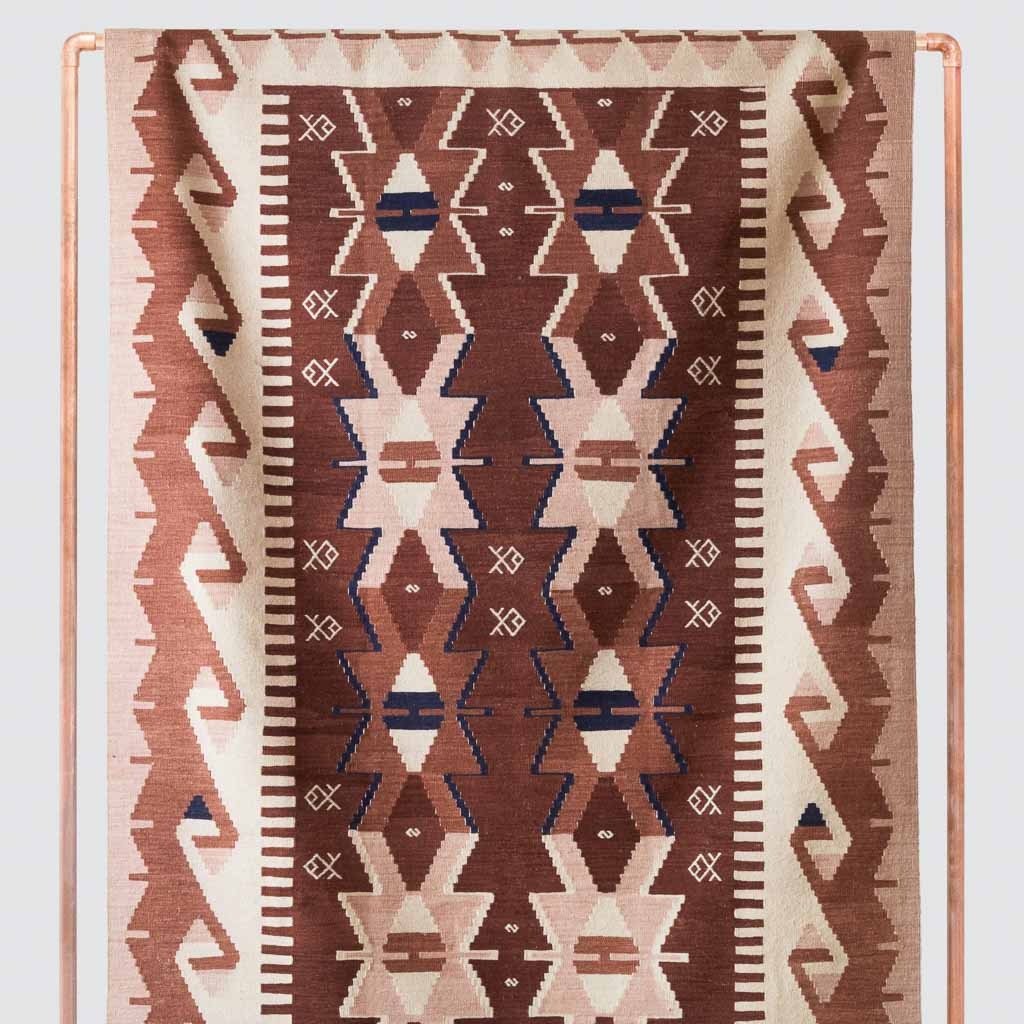 The Citizenry Yürek Handwoven Kilim Area Rug | 5' x 8' | Red - Image 0