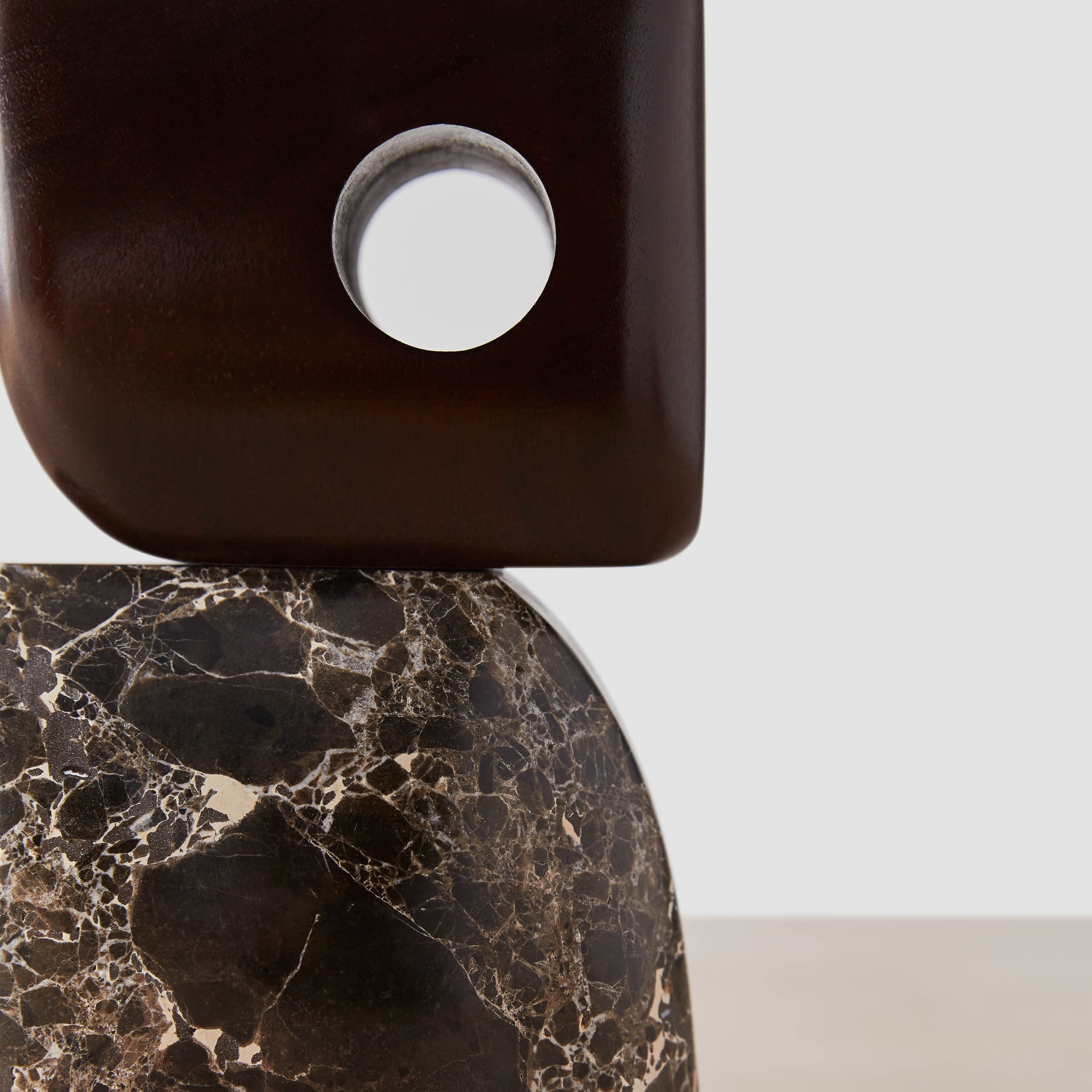 The Citizenry Hari Stone and Wood Sculpture | Tan/Beige - Image 6