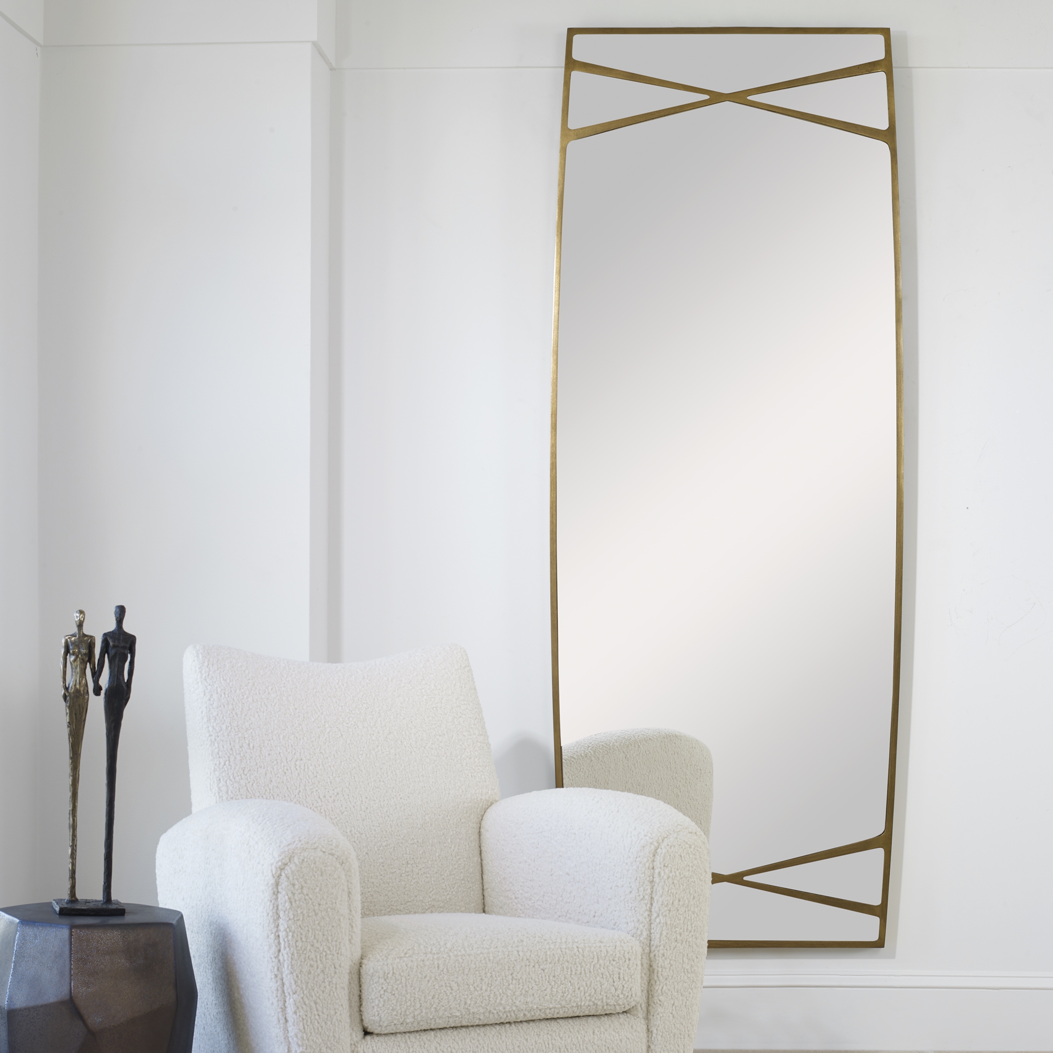 Gentry Oversized Gold Mirror - Image 3