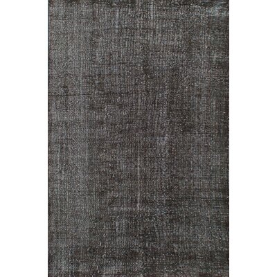 One-of-a-Kind Bergerac Hand-Knotted 1980s Black 6'1" x 9'6" Wool Area Rug - Image 0