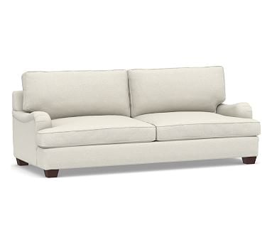 PB English Arm Upholstered Grand Sofa 90.5", Polyester Wrapped Cushions, Performance Boucle Oatmeal - Image 0