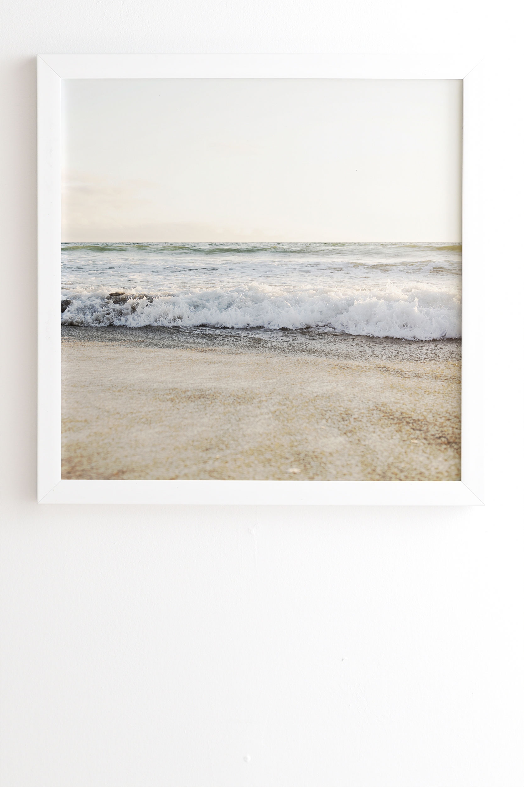 Sunset Kiss by Bree Madden - Framed Wall Art Basic White 14" x 16.5" - Image 1