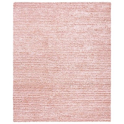 Godsey Handmade Shag Pink Area Rug - Image 0