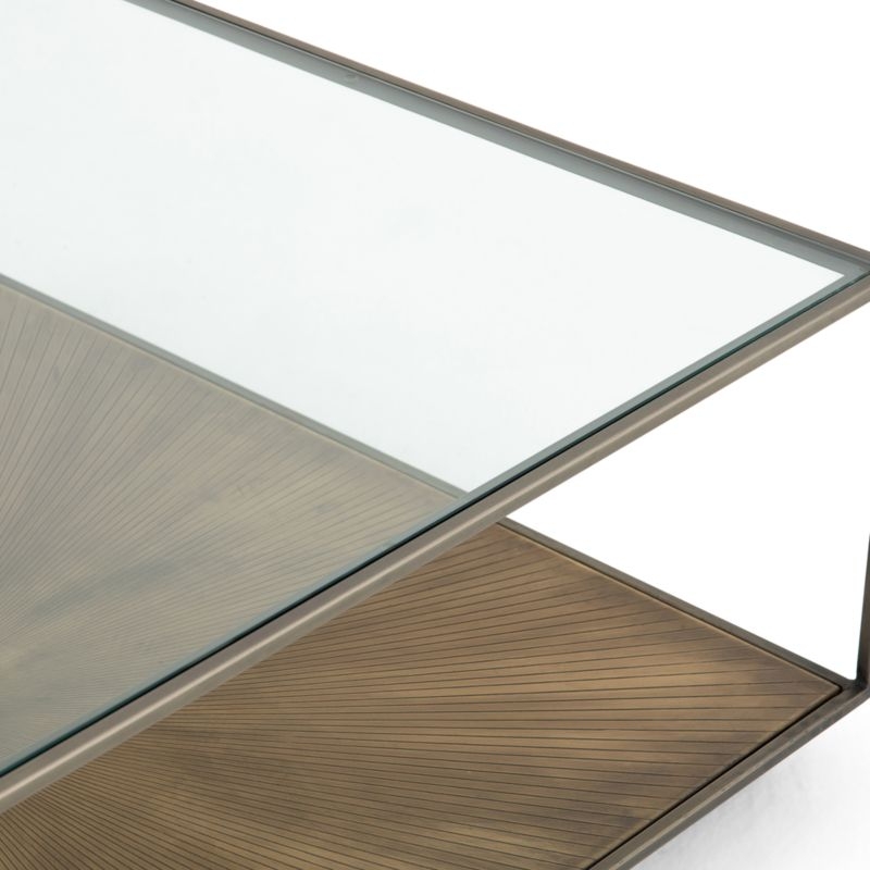 Array Square Coffee Table with Shelf - Image 2