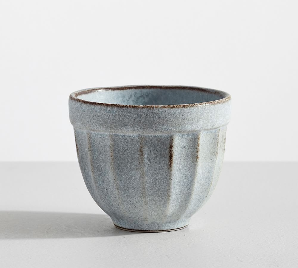Mendocino Stoneware Ice Cream Bowls, Set of 4 - Mineral Blue - Image 0