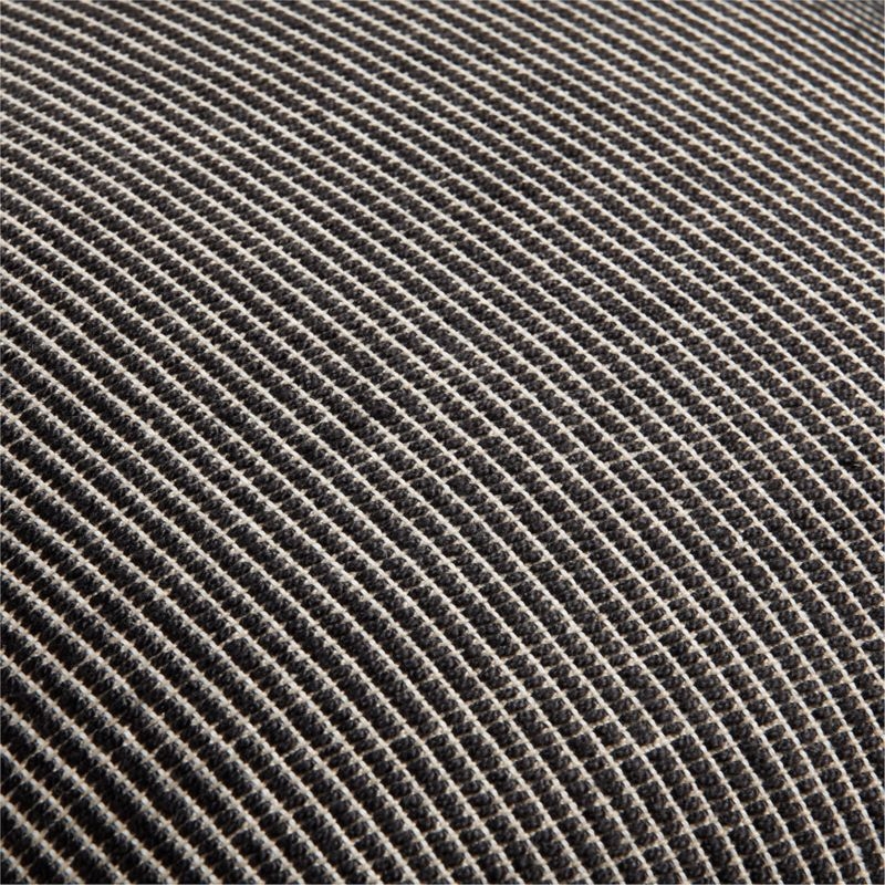 Ink Black 20x20 Soft Textured Indoor/Outdoor Throw Pillow - Image 2