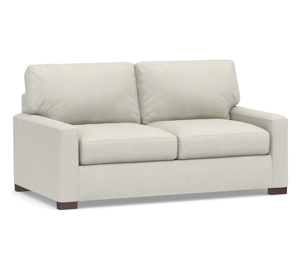 Turner Square Arm Upholstered Deluxe Sleeper Sofa, Polyester Wrapped Cushions, Performance Heathered Basketweave Dove - Image 0
