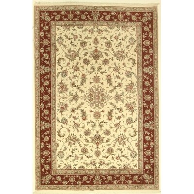 One-of-a-Kind Coppinger Hand-Knotted Ivory 6'1" x 9'1" Area Rug - Image 0