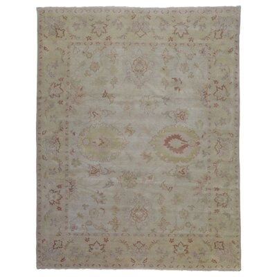 One-of-a-Kind Shumaker Hand-Knotted Peshawar Beige 8'3" x 9'11" Wool Area Rug - Image 0
