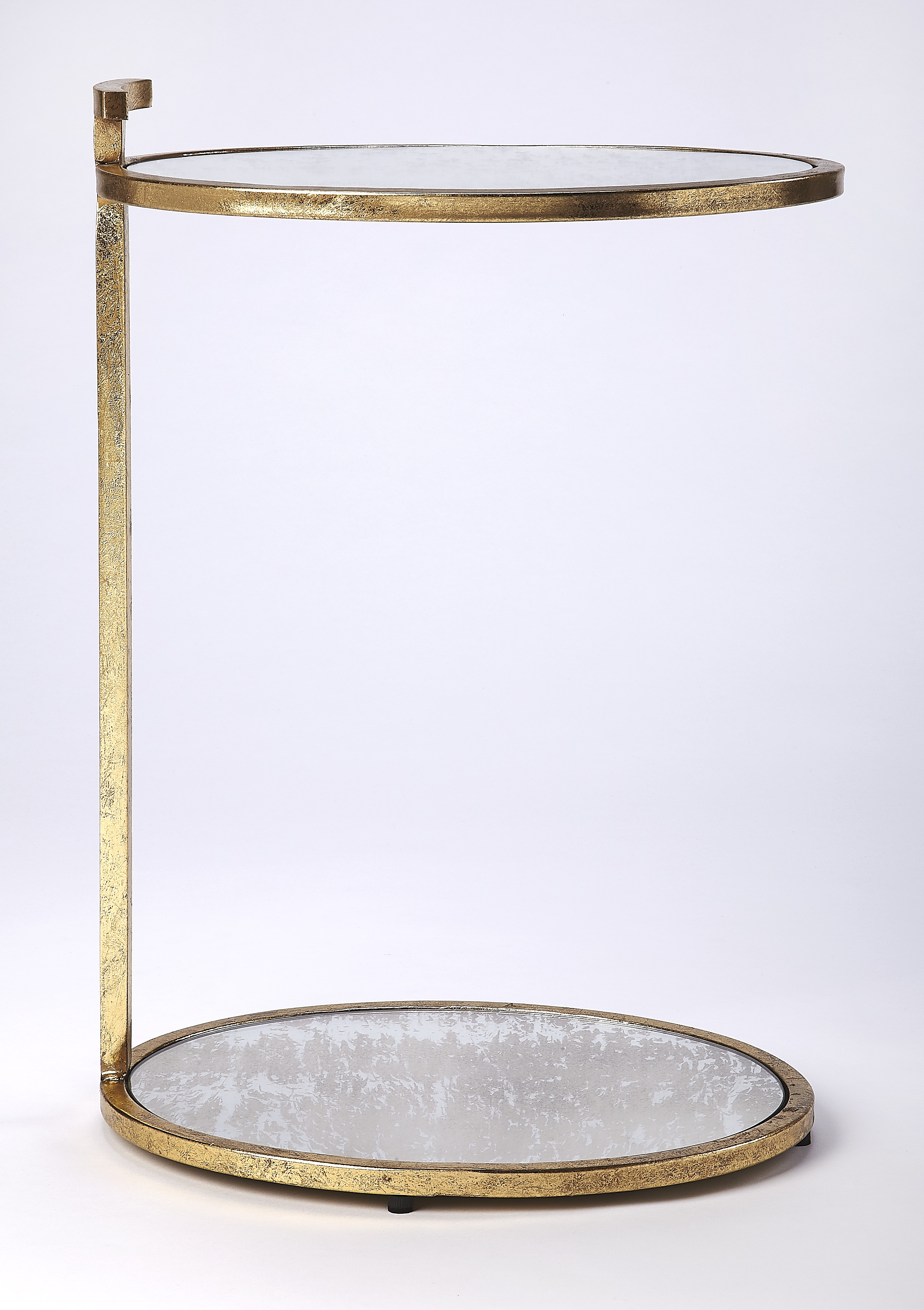 Ciro Antique Gold Leaf Side Table - Image 2