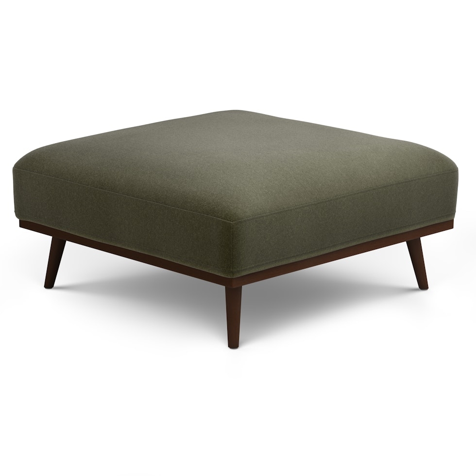 Rhett 38.5" Ottoman - Felted Green - Image 0
