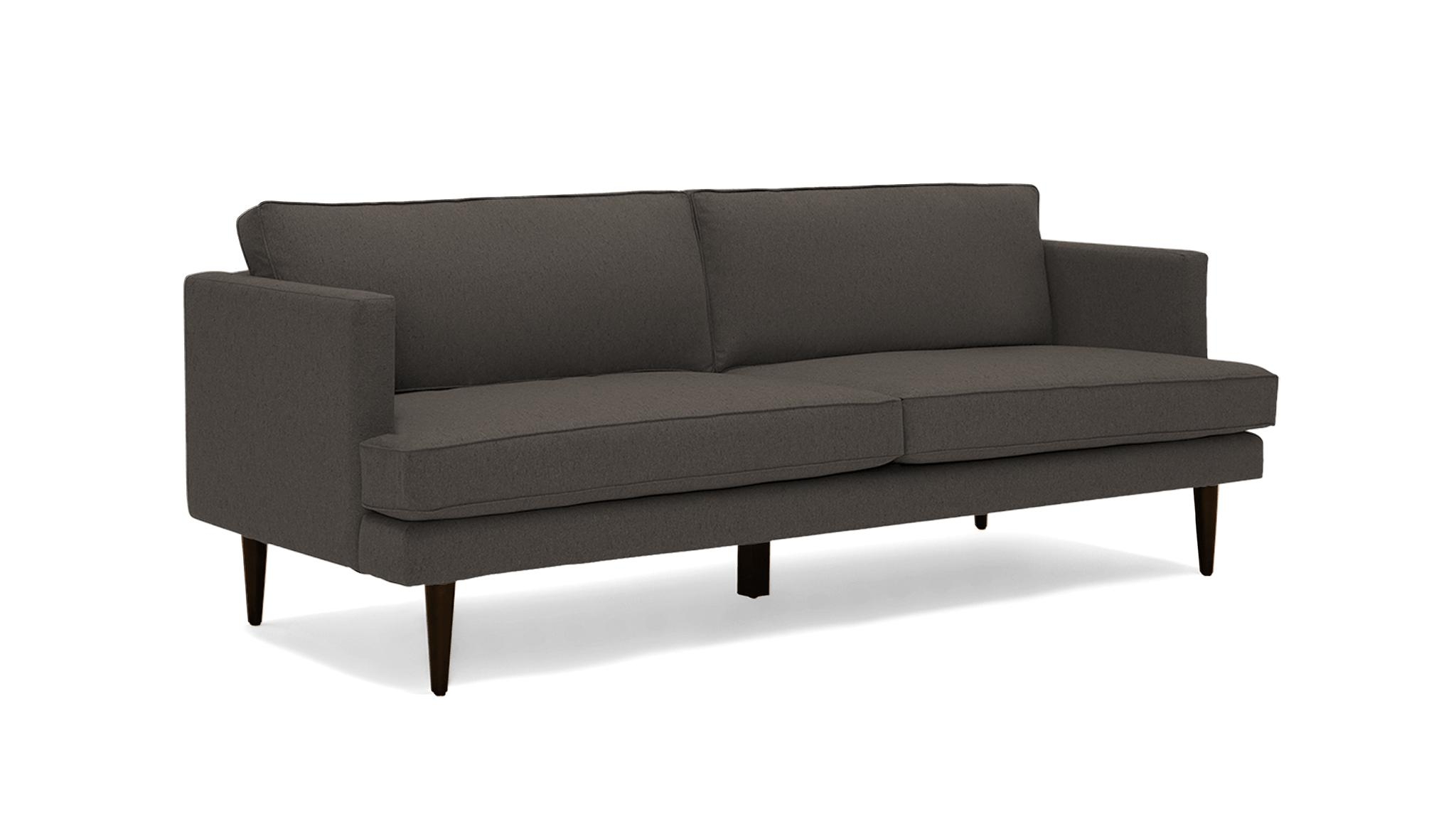 Gray Preston Mid Century Modern 86" Sofa - Cody Slate - Mocha - Image 1
