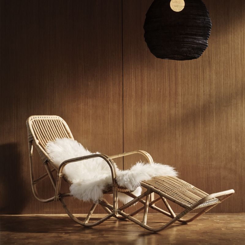Wengler Reclining Rattan Chaise Lounge - Image 2