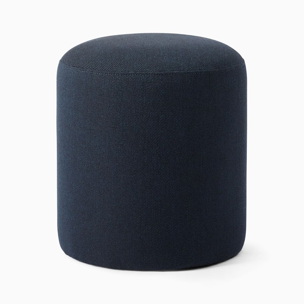 Auburn Ottoman, Poly, Twill, Midnight, Concealed Supports - Image 0