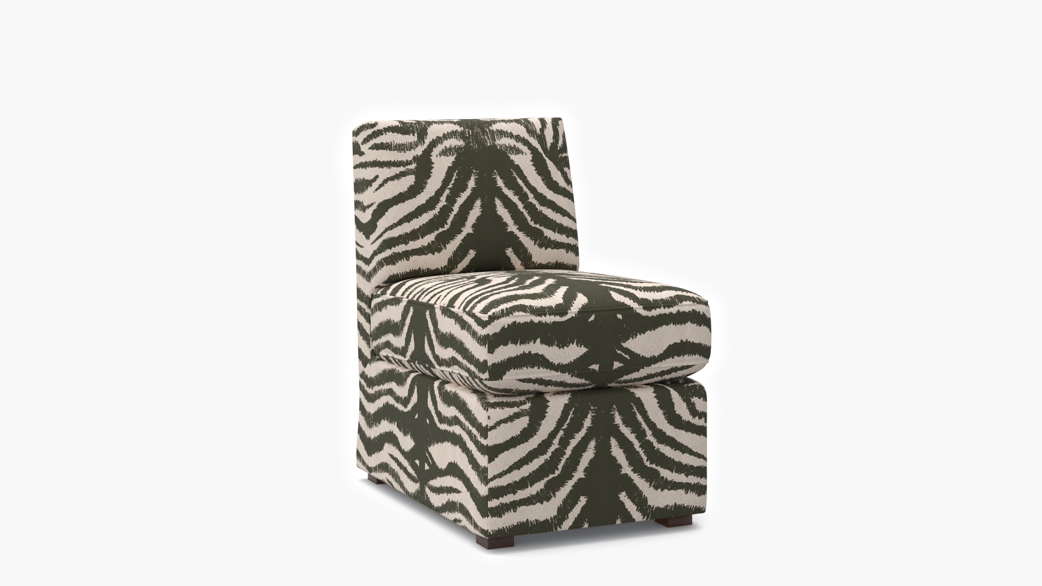 Petite Slipper Chair, Zebra - Image 1