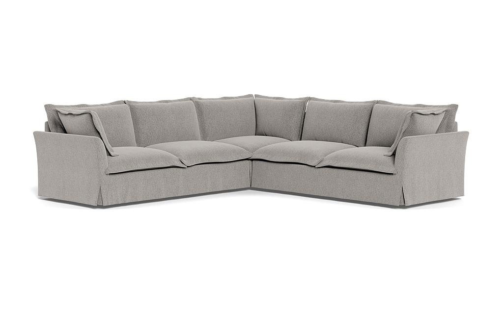 Skylar Slipcovered Corner 4-Seat Sectional Sofa - Image 1