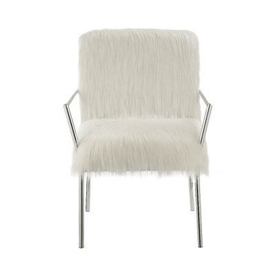 Malaspina 25'' W Faux Fur Armchair - Image 0