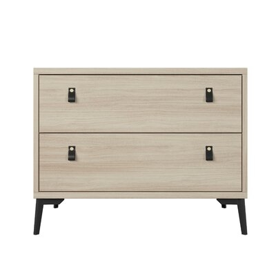 Brentwood 2-Drawer Nightstand, Tan - Image 0