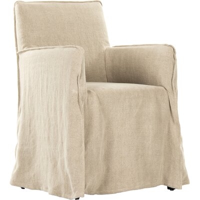 Cecilia 22" Wide Slipcovered Armchair - Image 0