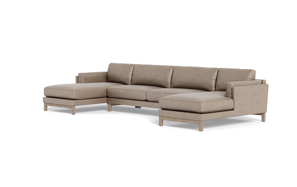 Gaby Leather 3-piece 4-Seat U-Sectional - Image 2