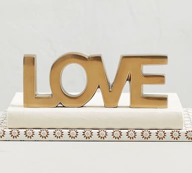 Word Object, Brass - Love - Image 0
