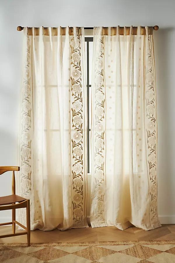 Embroidered Manette Curtain - Image 0