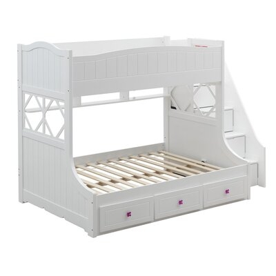 Yolande Wooden Twin over Full Bunk Bed with 7 Drawers - Image 0