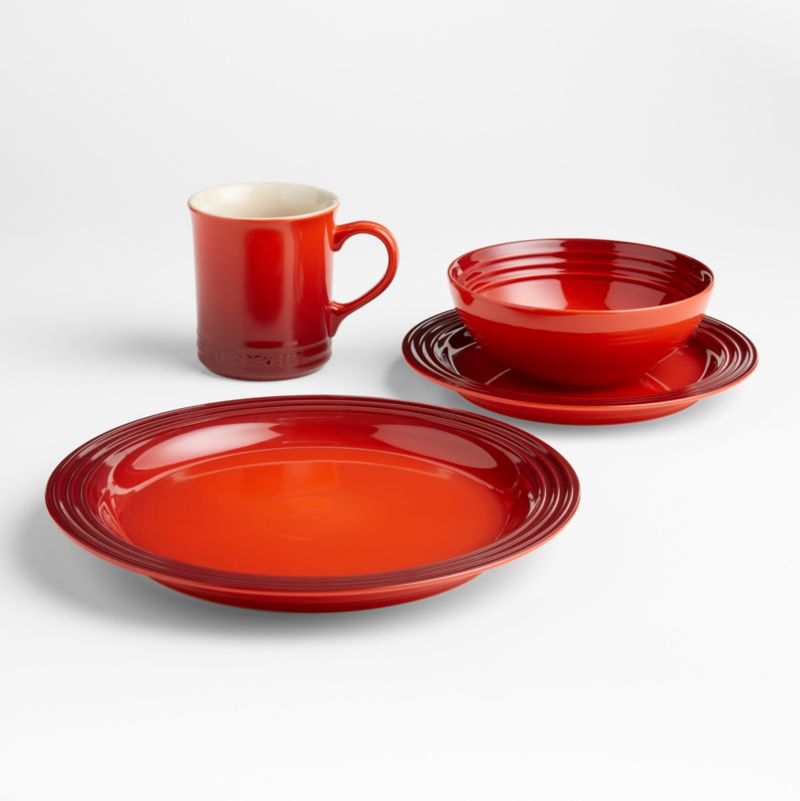 Le Creuset ® Set of 4 Cereal Bowls Cerise Red - Image 1
