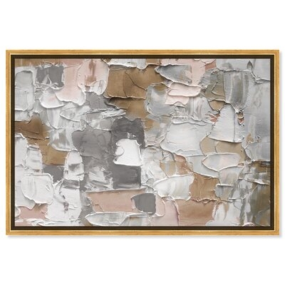 Abstract Mornings in Costa Mesa Grey Textures - Painting Print - Image 0