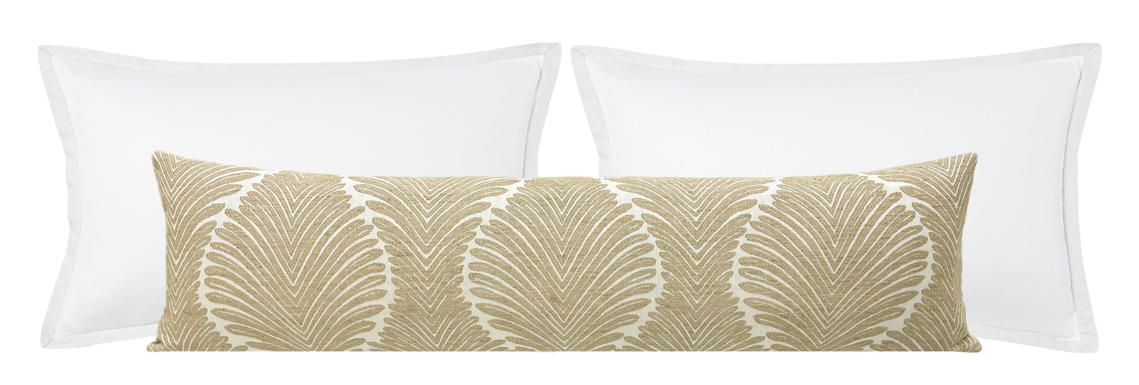 THE XL LUMBAR :: MUSGROVE CHENILLE // NATURAL - XL LUMBAR 14" X 48" - Image 0