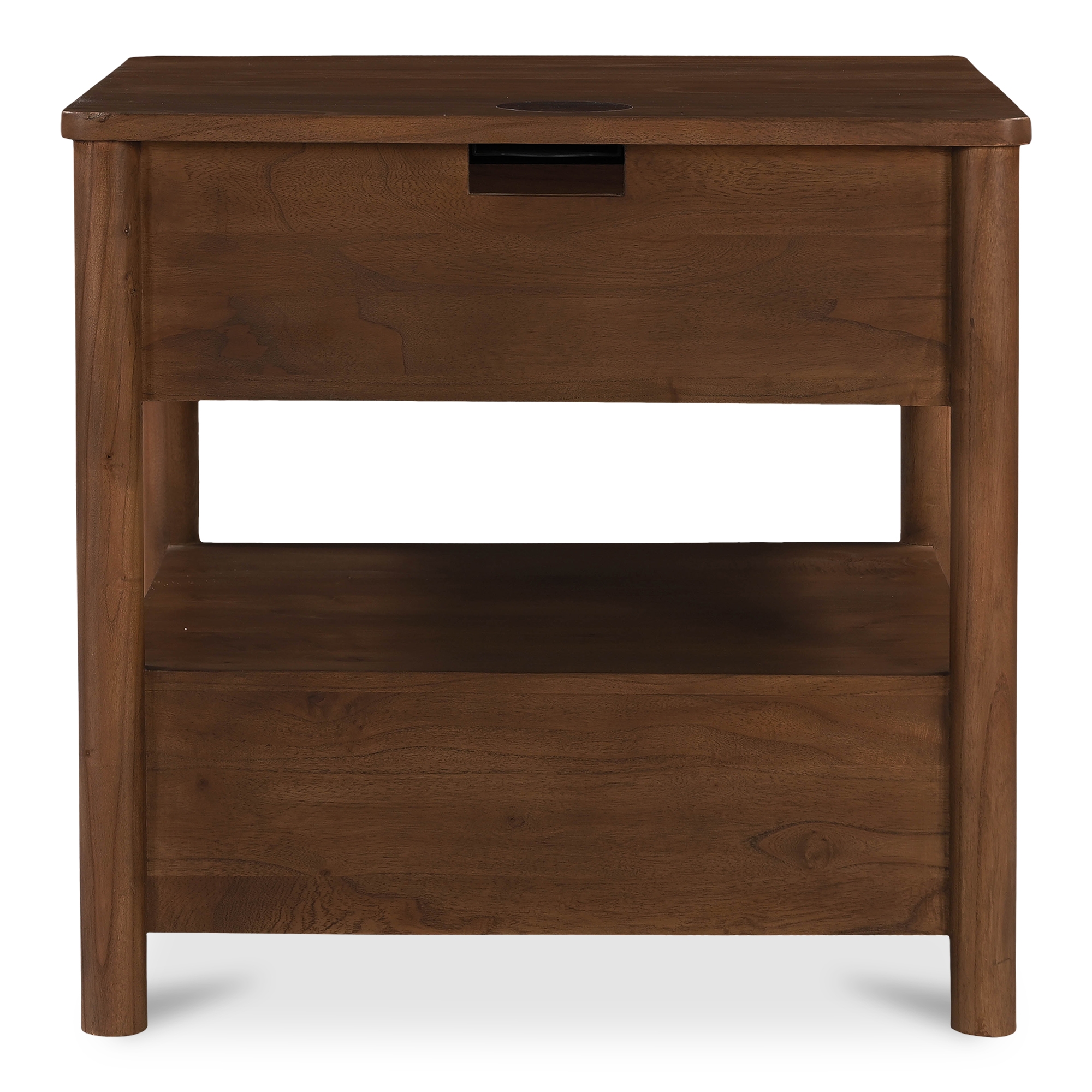 Lottie Charging Nightstand Brown - Image 4