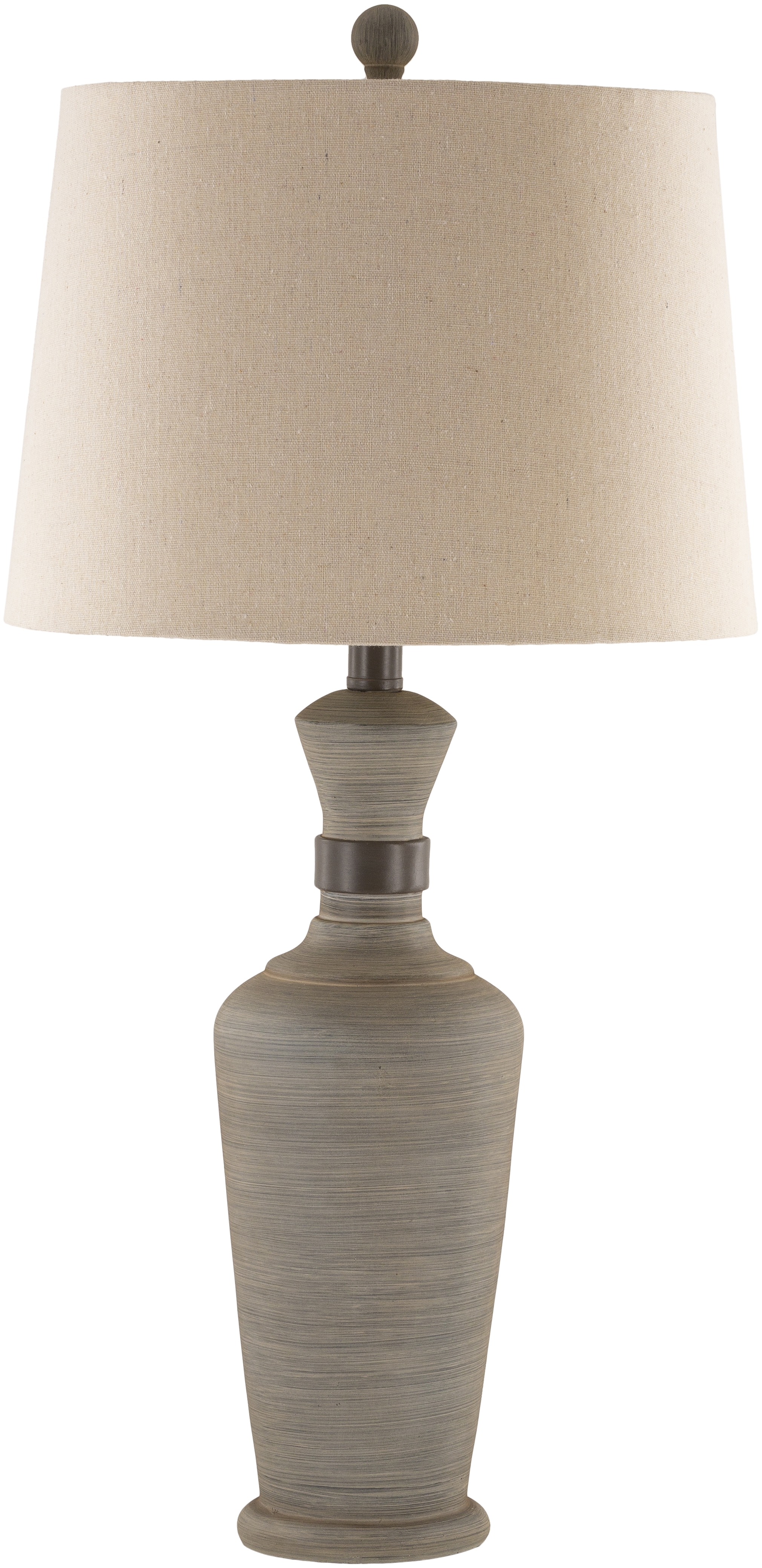 Livabliss Caleb Gray Hand Finished 29"H x 14"W x 14"D Accent Table Lamp - Image 0