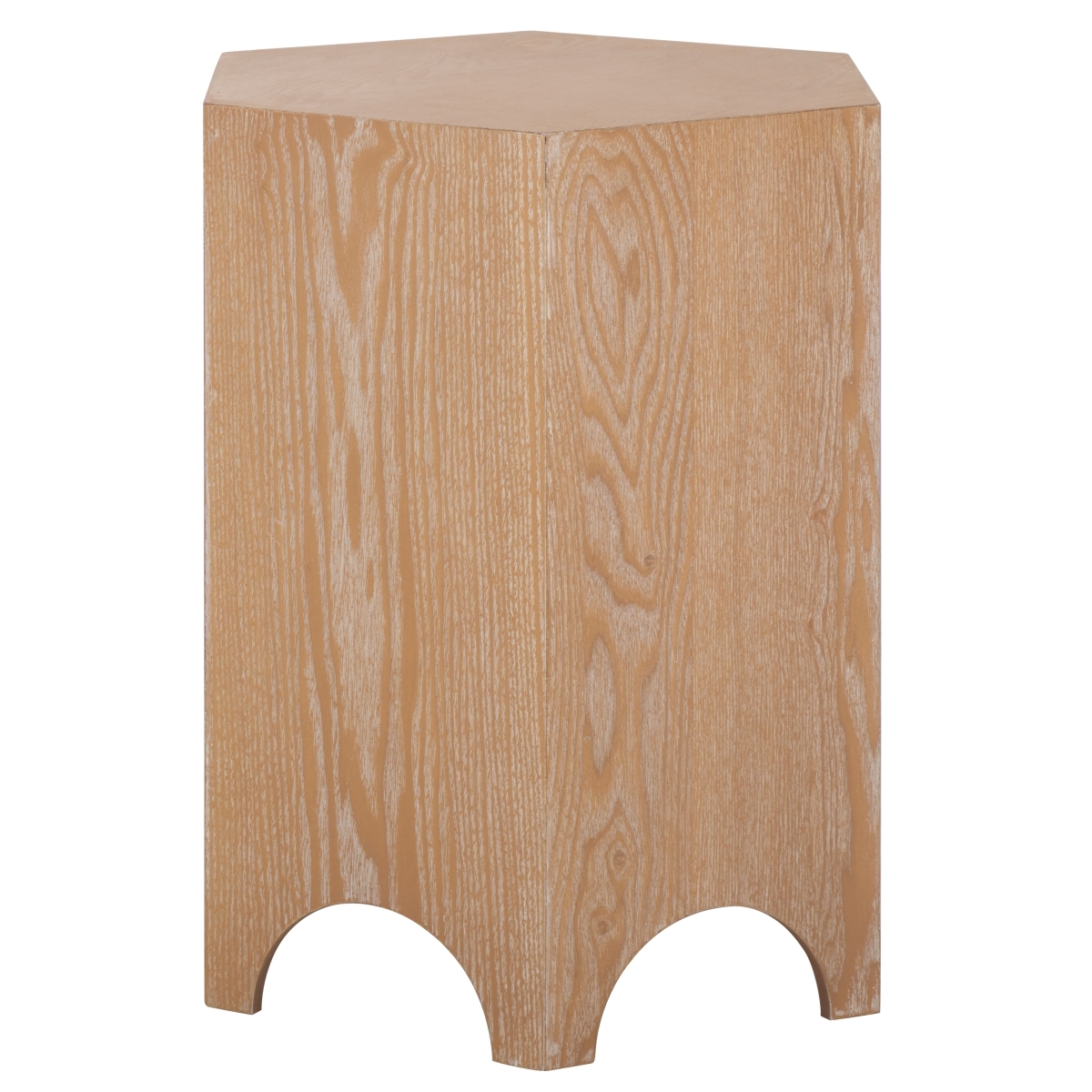 Barahan End Table - Bleached White - Safavieh - Image 4